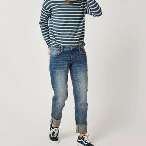 Carve Designs Carson boyfriend Jeans size 12 CROPPED